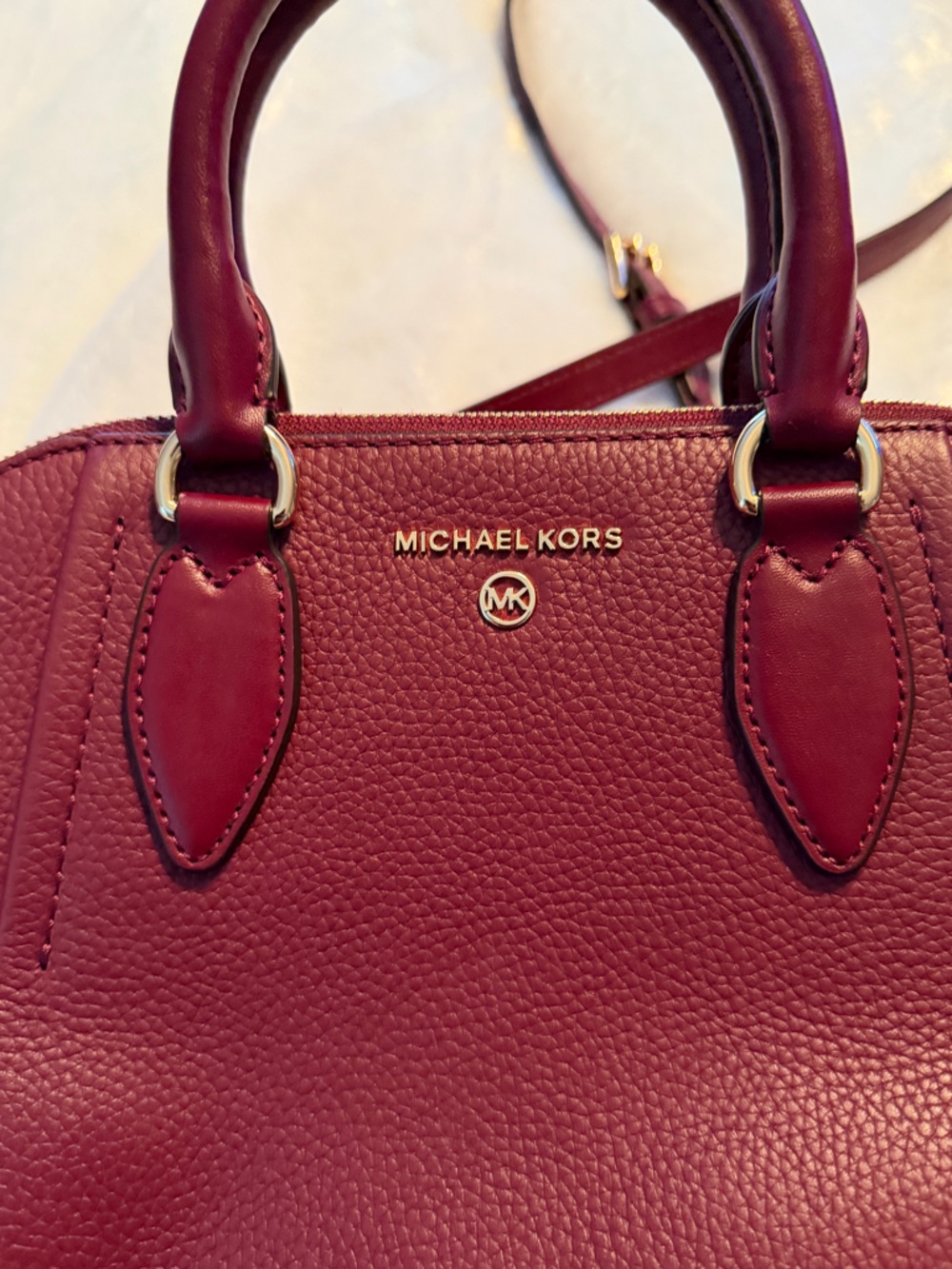 Michael Kors Small Satchel in Sienna - Picture 5 of 16